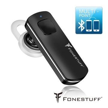 FONESTUFF 一對二長效能藍牙耳機-黑FB001BK