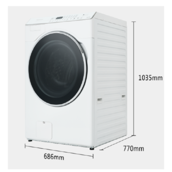 Panasonic國際 洗衣 19kg  乾衣 11kg 智能聯網系列 溫水滾筒洗衣機NA-V190RDH  水鑽白/炫亮銀