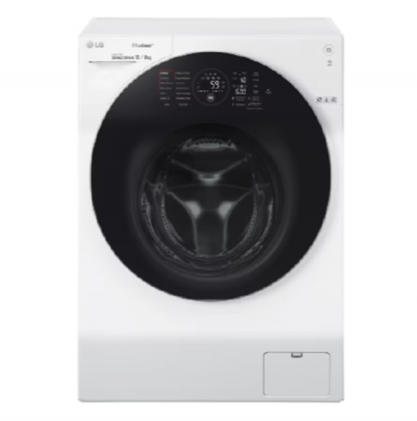 WD-S12GW WiFi極窄美型滾筒洗衣機(蒸洗脫烘) 冰磁白 / 12公斤