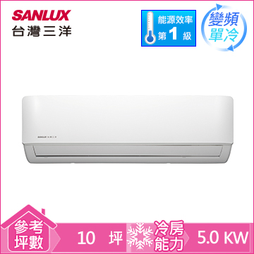 台灣三洋SANLUX 7-10坪一對一變頻單冷空調(SAC-V50F/SAE-V50F) 1