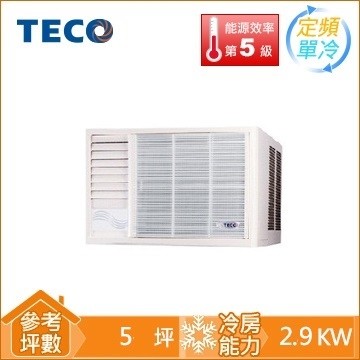 TECO東元 4-5坪窗型單冷空調(左吹)(MW25FL1) 1
