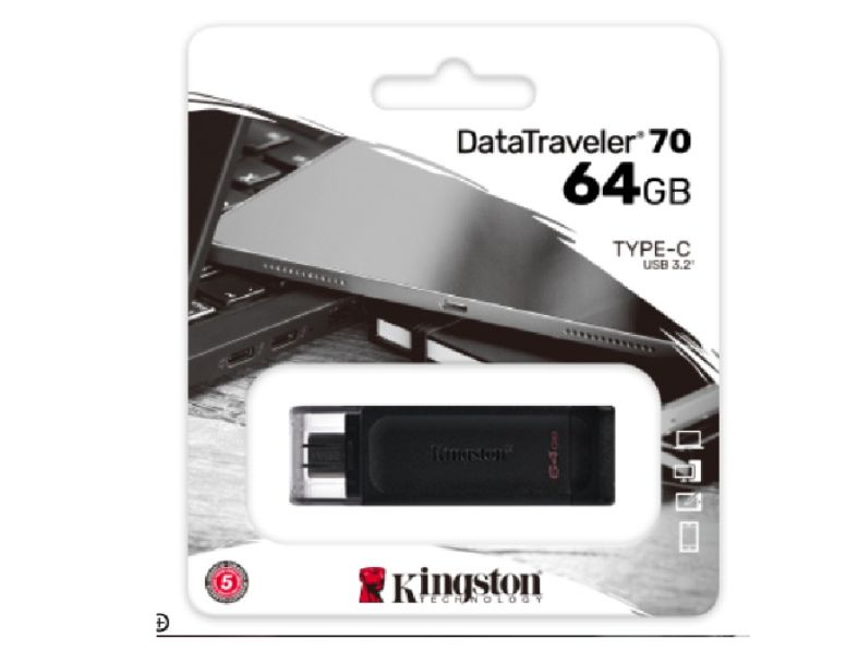 金士頓 USB隨身碟 64G TYPE-C USB-C FAT32 exFAT NTFS DT70/64GB