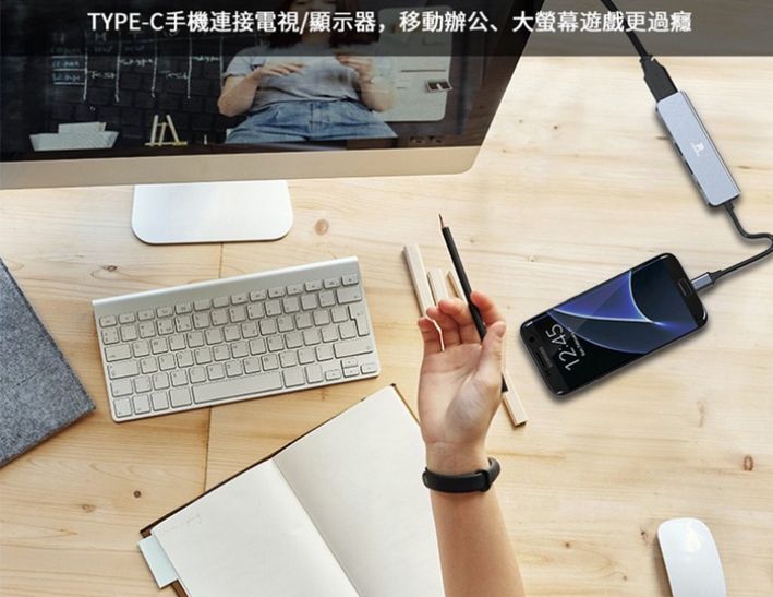 PowerRider HB-P6 4K六合一 充電傳輸集線器