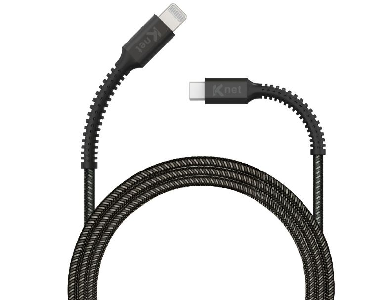 KTNET G66 PD TYPEC-蘋果3A 60W MFI充電傳輸線1.2M 黑 白