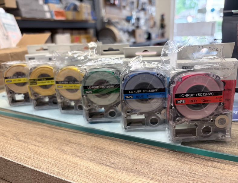 Epson相容標籤帶 12mm *8MM 副廠標籤帶/標籤帶色帶/標籤帶貼紙