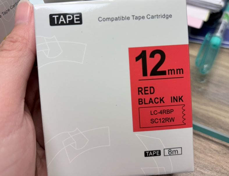 Epson相容標籤帶 12mm *8MM 副廠標籤帶/標籤帶色帶/標籤帶貼紙