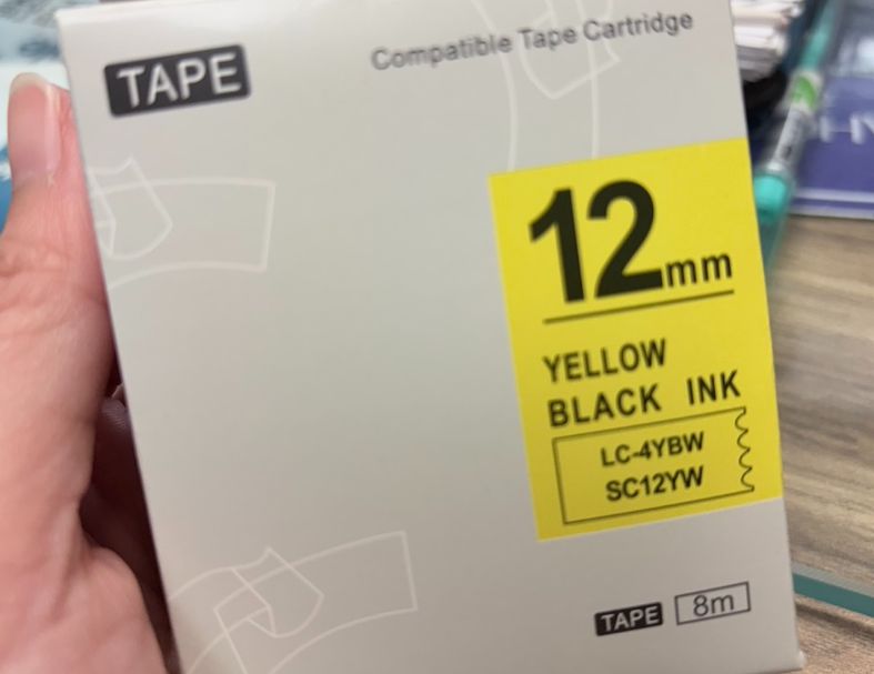 Epson相容標籤帶 12mm *8MM 副廠標籤帶/標籤帶色帶/標籤帶貼紙