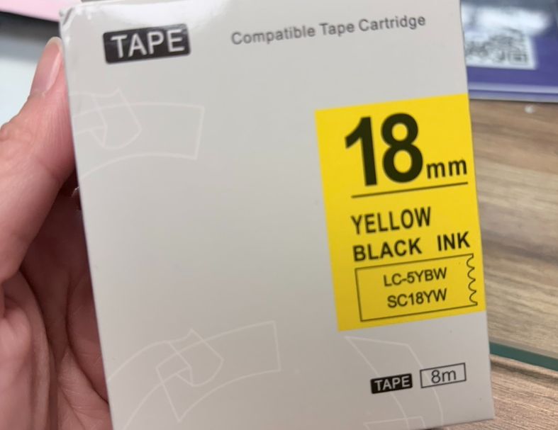 Epson相容標籤帶 12mm *8MM 副廠標籤帶/標籤帶色帶/標籤帶貼紙