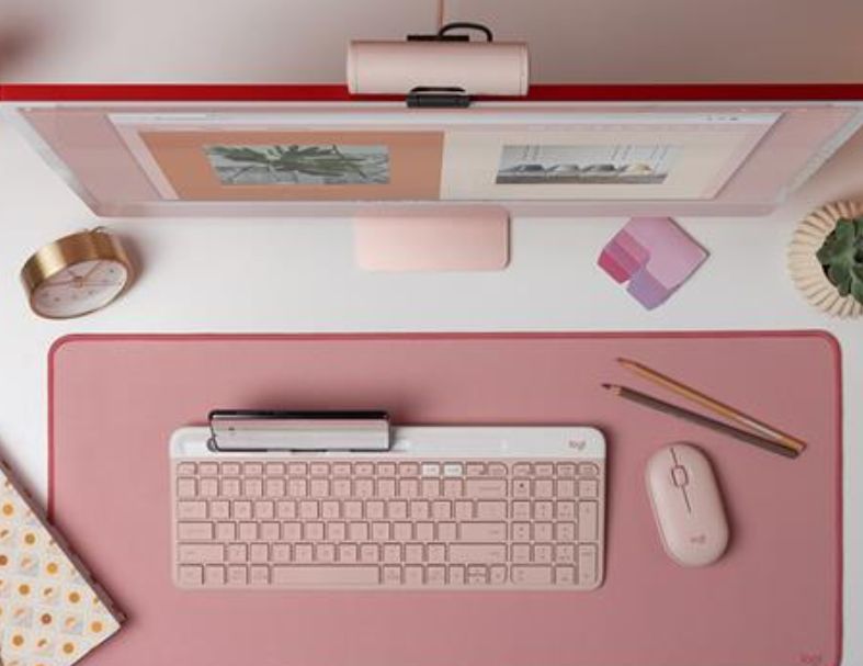 羅技 K580超薄跨平台藍芽鍵盤- 珍珠白 / 石墨灰/ 玫瑰粉感選擇