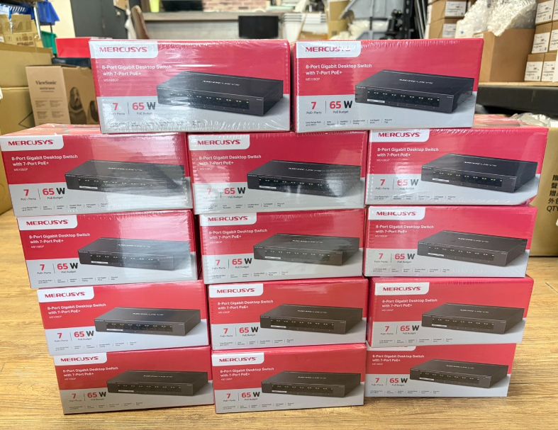 水星 MS108GP 8埠Gigabit 含7埠POE+網路交換器(鐵殼)