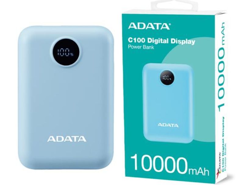 威剛 C100 Digital 10000mAh PDQC 20W高效快充行動電源