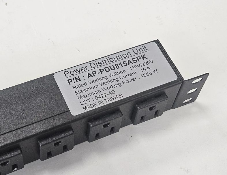 ANP 19吋 機櫃機架用 八孔電源插座 電源排插 15A 突波吸收 PDU 電源延長線 防過載