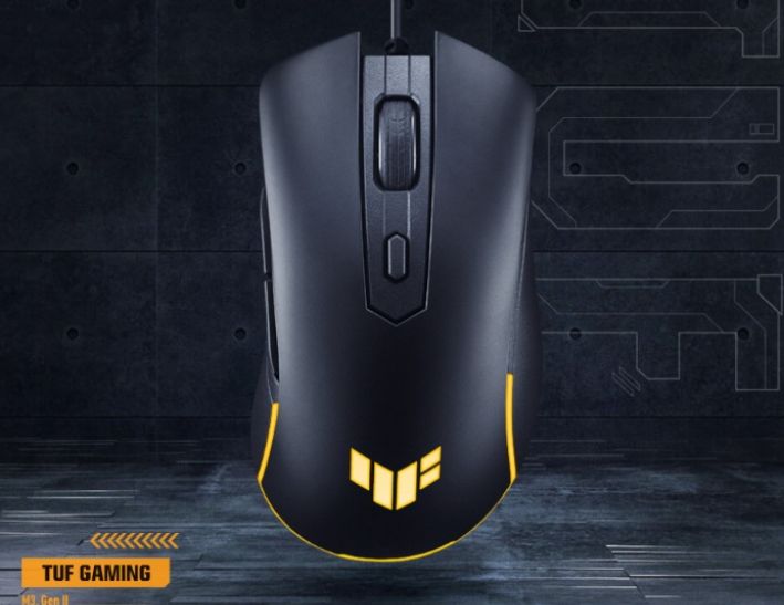 ASUS TUF Gaming M3 Gen II 有線電競滑鼠 59克超輕量有線電競滑鼠,具備 IP56 防塵防水