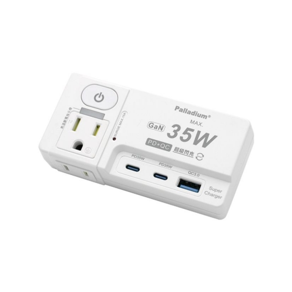 【Palladium】USB閃充 壁插35W_1切2座2+3P | R-62PLC