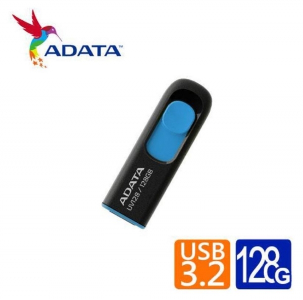 威剛 UV128 64G  USB3.2行動碟 (藍) 