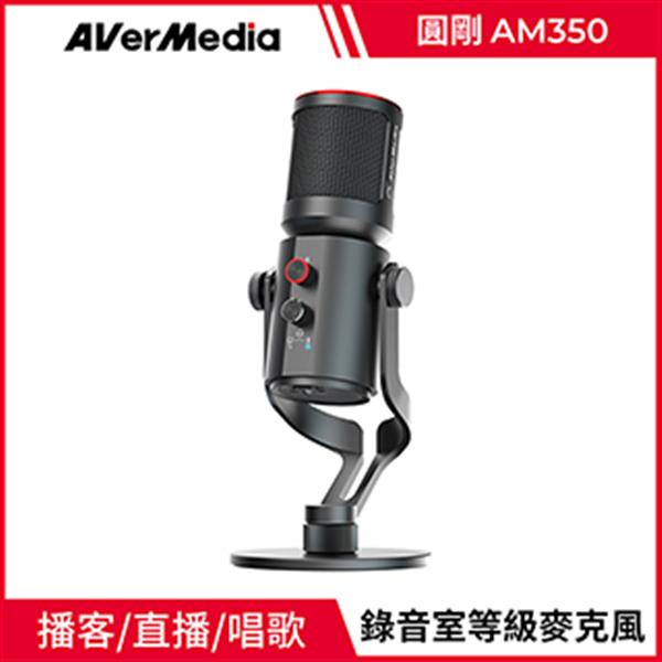 【AVerMedia 圓剛】AM350 黑鳩電容式錄音室級麥克風【單體】