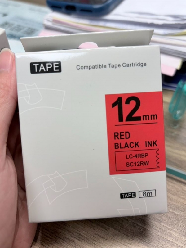 Epson相容標籤帶 12mm *8MM  副廠標籤帶/標籤帶色帶/標籤帶貼紙 