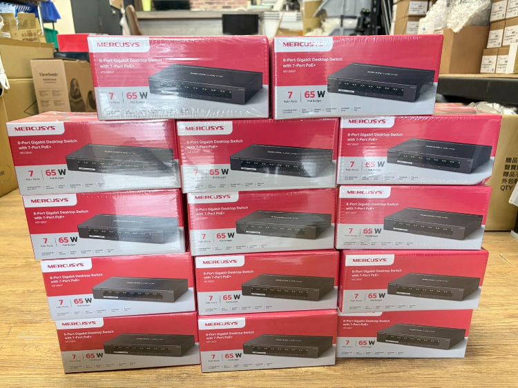 水星 MS108GP 8埠Gigabit 含7埠POE+網路交換器(鐵殼) 