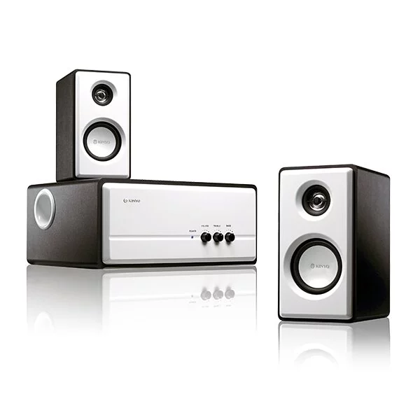 【KINYO】北歐風2.1聲道全木質擴大喇叭(KY-670)