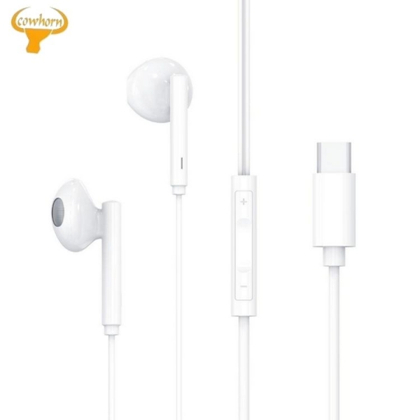 牛角Cowhorn EC02全兼容Type C入耳式立有線耳機 白色/黑色