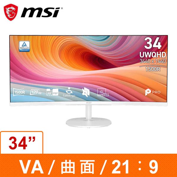 MSI PRO MP341CQW E12 34吋曲面螢幕 ?