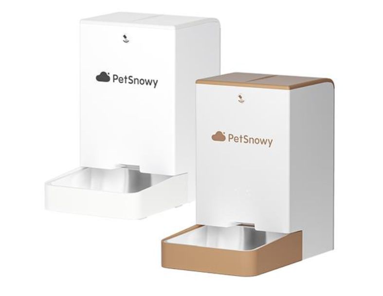 PetSnowy SNOW+ 寵物智能餵食器 咖白色